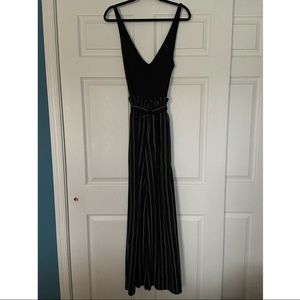 South Moon Under: Black Paperbag Jumpsuit [Size: Small]